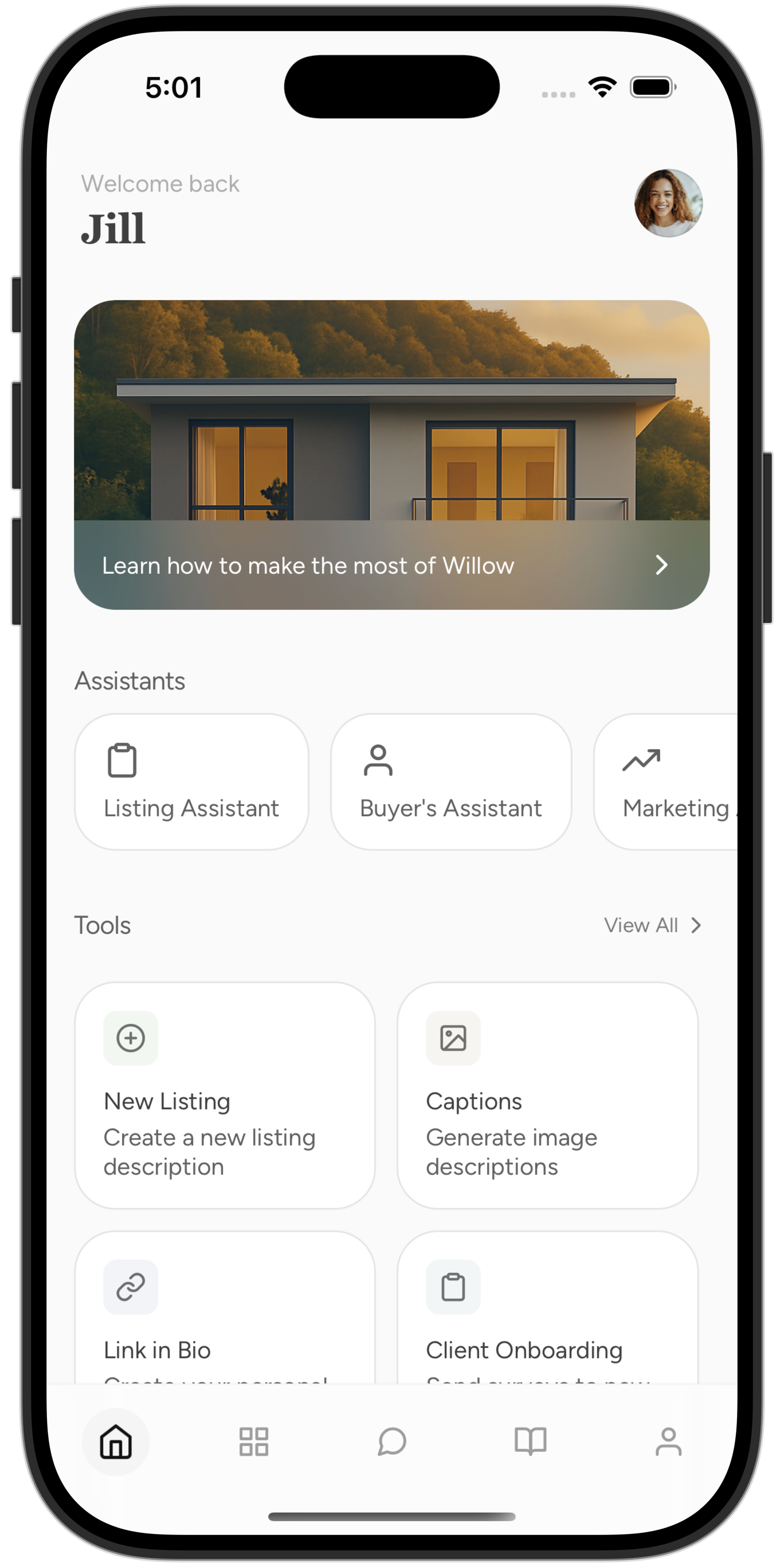 Willow App Screenshot